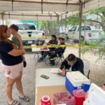 Llevan vacunación al acceso de La Huasteca