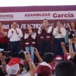 Más de 4 mil participan en García en asamblea de la 4T