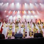 La fiesta no faltó en la Macro con la banda Ilê Aiyê.