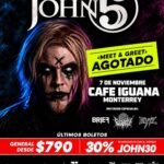 Últimos boletos para John 5